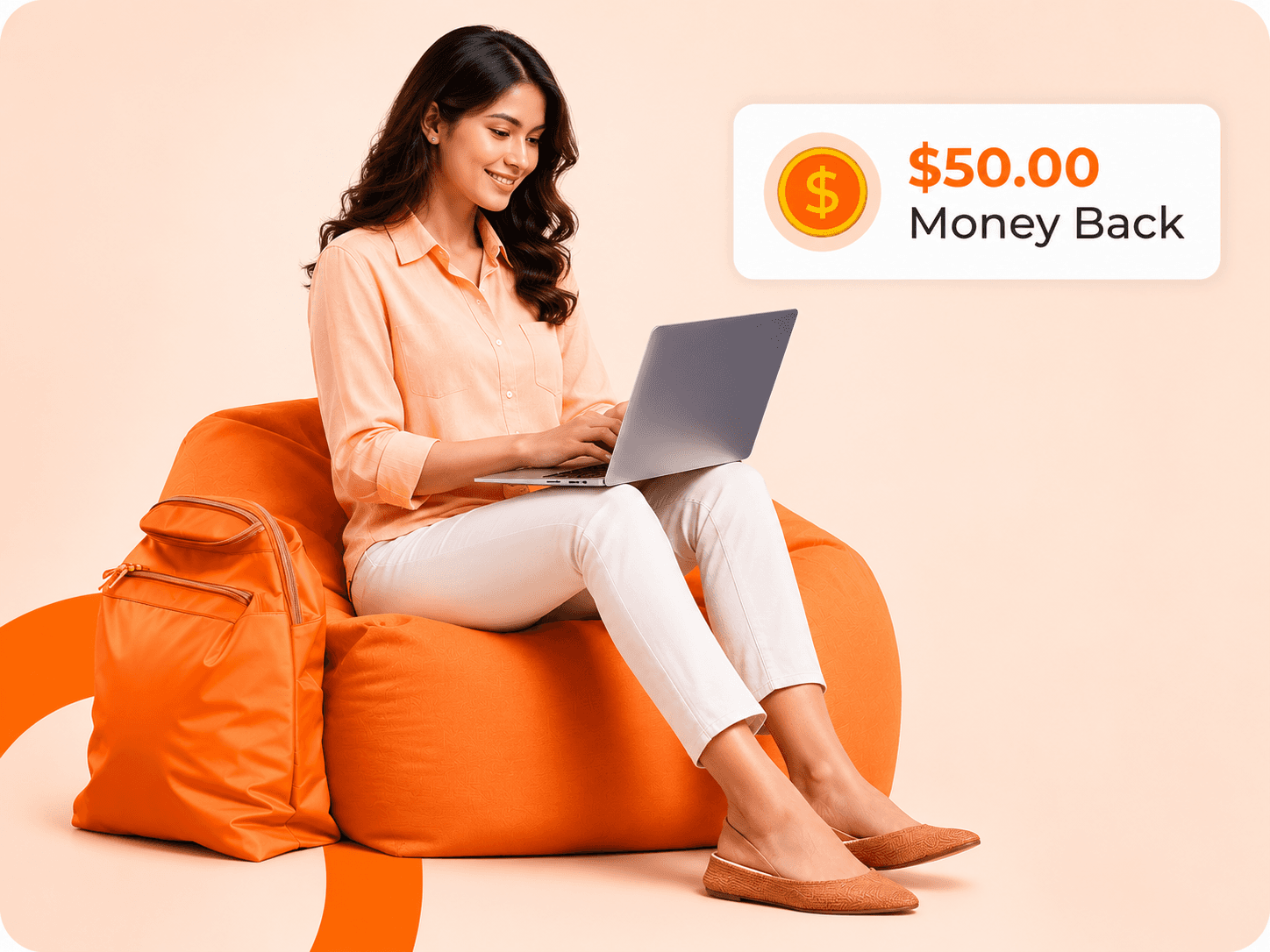 Satisfied customer covered by the money-back guarantee